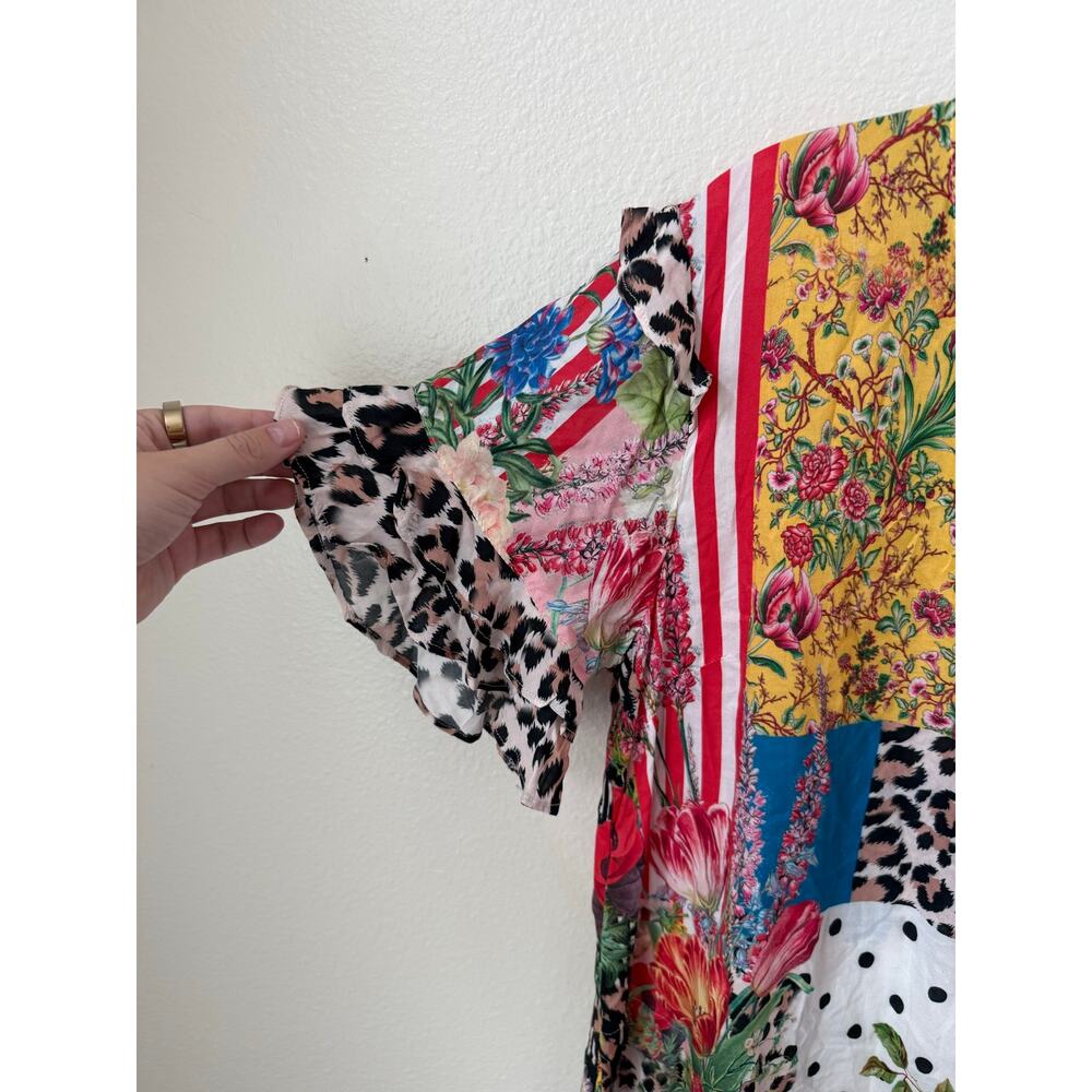 Lulalife Patchwork Mixed Media Artsy Dress Size Medium - Picture 3 of 6
